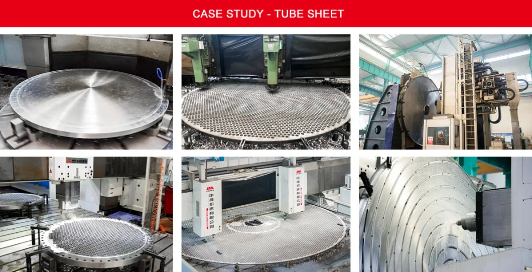 Complex Condenser and Heat Exchanger Tube Sheet Drilling Large Diameter Baffle Plate Machining Customized Fabrication