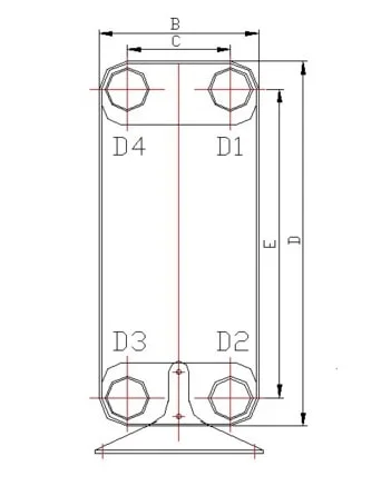 UL CE Certificated Copper Brazed Plate Heat Exchanger for Condenser Evaporator Cooler HVAC Chiller Boiler Heat Pump